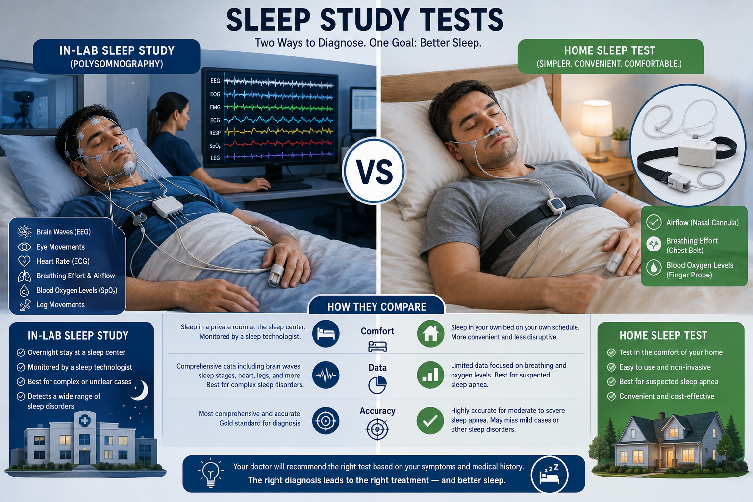 Home Sleep Test vs Sleep Lab: Which Study is Right for You?