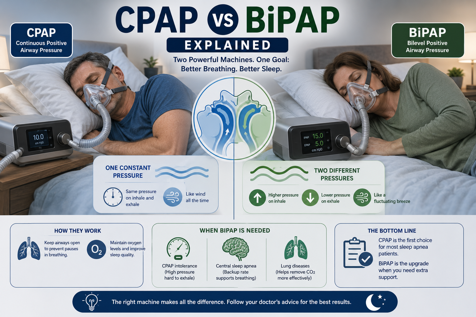 CPAP vs BiPAP: Which Machine is Right for Your Sleep Apnea?